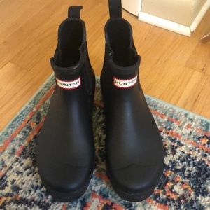 Hunter Chelsea two-tone rain boots